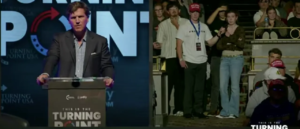 Tucker Carlson Schools TPUSA Event Questioner Who Suggests Trump Poop Meme Threatens Free Speech